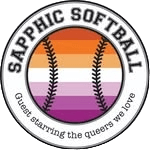 Sapphic Softball Logo
